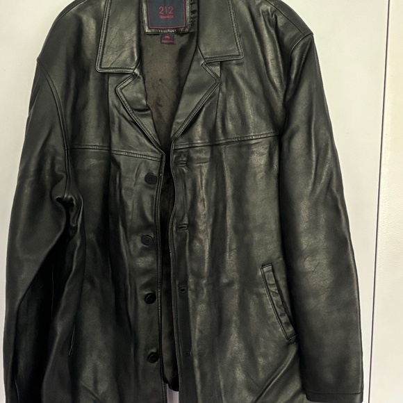 Vintage Men's Leather Jacket; Black; XXL size - Picture 1 of 14